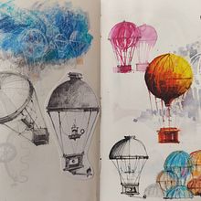 Mi Proyecto del curso: Técnicas de ilustración para desbloquear tu creatividad. Design, Traditional illustration, Fine Arts, Painting, Creativit, Creating with Kids, and Sketchbook project by Arturo Gutiérrez - 04.08.2022