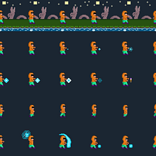 Mi Proyecto del curso: Personaje principal VideoJuego. Character Animation, Video Games, Pixel Art, and Game Development project by danielbuitragosantana - 04.04.2022