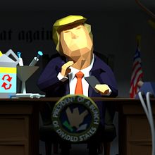 Trumps Last Day In Office. Design, 3D, 3D Animation, 3D Modeling, 3D Character Design, 3D Design, Character Design, Character Animation, and Animation project by Mitsi Studio - 04.08.2022