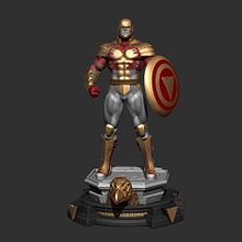 Capian america fuerza fenix 1/4 que hice para Frameworks estudios . Design, 3D Modeling, and Character Design project by Gabriel Risco Yañez - 04.08.2022