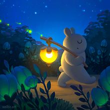 My project for course: Atmospheric Scenes in Procreate: Paint with Color and Light. Traditional illustration, and Digital Illustration project by Marina Gureeva - 04.07.2022