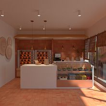 Rosticería : Infografía arquitectónica en 3D. Projekt z dziedziny 3D,  Architektura, Architektura wnętrz, Projektowanie wnętrz, Architektura c, frowa,  Projektowanie 3D,  R, sunek architektoniczn i Wizualizacja architektoniczna użytkownika Carlos Espinoza - 05.04.2022