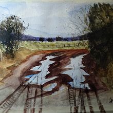 My project for course: Natural Landscapes in Watercolor. Un proyecto de Bellas Artes, Pintura y Pintura a la acuarela de alorente22 - 09.04.2022