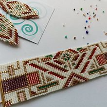 My project for course: Beaded Jewelry Design: Weave Elegant Patterns. Projekt z dziedziny Projektowanie dodatków, Craft, Projektowanie biżuterii i  Tkactwo użytkownika Mihaela Simion - 04.04.2022