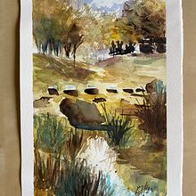 My project for course: Natural Landscapes in Watercolor. Un progetto di Belle arti, Pittura e Pittura ad acquerello di zgaalka - 09.04.2022