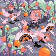 Mój projekt z kursu: Ilustracja cyfrowa: twórz z wyobraźni. Un progetto di Illustrazione tradizionale e Illustrazione digitale di Ka Ma - 09.04.2022
