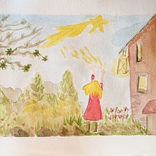 la coda della cometa. Un projet de Illustration traditionnelle, Dessin , et Aquarelle de Alessandra Bertolotti - 08.04.2022