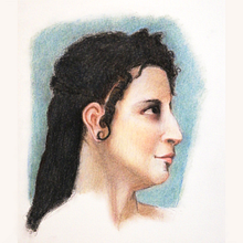 My project for course: Expressive Portrait Drawing with Soft Pastels Ein Projekt aus dem Bereich Traditionelle Illustration, Bildende Künste, Zeichnung, Porträtzeichnung und Artistische Zeichnung von the_flying_ewe - 10.04.2022