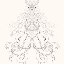 Amphitrite. Un projet de Conception de personnages, Sculpture, Dessin, Modélisation 3D, Gestion de portefeuille, Art conceptuel, Conception de personnages 3D , et Création de costumes de deepvividart - 10.04.2022