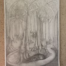My project for course: Surrealist Illustration Inspired by Nature. Un progetto di Illustrazione tradizionale, Disegno a matita, Disegno, Disegno artistico, Illustrazione naturalistica e Disegno con matite colorate di cmckissock - 10.04.2022