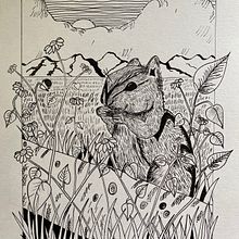 Mon projet du cours : Illustration à l'encre et à la plume : représentez le monde naturel Ein Projekt aus dem Bereich Skizzenentwurf, Zeichnung, Artistische Zeichnung, Sketchbook, Illustration mit Tinte und Naturalistische Illustration von Karine - 10.04.2022