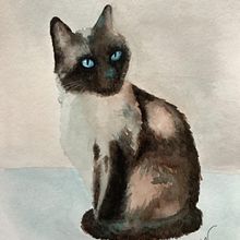 My project for course: Expressive Animal Portraits in Watercolor. Traditional illustration, Watercolor Painting, Realistic Drawing, and Naturalistic Illustration project by lilylynn - 04.10.2022
