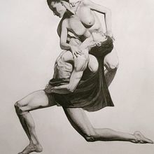 My project for course: Realistic Human Figure Drawing. Traditional illustration, Fine Arts, Sketching, Pencil Drawing, Drawing, Realistic Drawing, and Figure Drawing project by Alfredo Notaro - 04.10.2022
