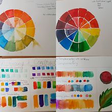 My project for course: Creation of Color Palettes with Watercolor. Un proyecto de Ilustración tradicional, Bellas Artes, Pintura, Pintura a la acuarela y Teoría del color de Darlene - 10.04.2022