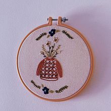 My project for course: Embroidered Illustrations: From Watercolor to Thread . Accessor, Design, Costume Design, Arts, Crafts, Embroider, Fiber Arts, Color Theor, and Textile Design project by Ayhuma - 04.11.2022