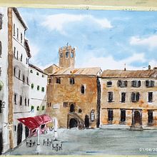 Umbria. Watercolor Painting project by mrov5903 - 04.11.2022