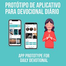 Meu projeto do curso: Design de aplicativos: Protótipo de aplicativo para Devocional. UX / UI, Mobile Design, App Design, and Digital Product Design project by Lucas Ribeiro de Aguiar - 04.11.2022
