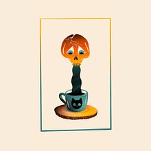 Coffee Cat: Mixed Media Animation in Procreate. Een project van Traditionele illustratie, Animatie, 2D-animatie, Digitale illustratie y Geanimeerde Illustratie van Yasna Dolezal - 11.04.2022