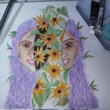 Mi Proyecto del curso: Retrato con naturaleza en acuarela. Un progetto di Pittura, Pittura ad acquerello e Disegno di ritratti di Monica Ruiz - 12.04.2022