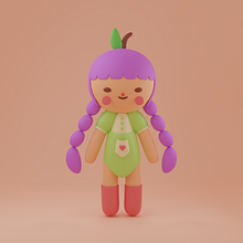 My project for course: Kawaii Character Creation in 3D with Blender . Projekt z dziedziny Trad, c, jna ilustracja, Projektowanie postaci, Ilustracja c, frowa,  Modelowanie 3D i Manga użytkownika Jekaterina Berdina - 11.04.2022