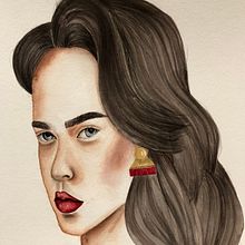 Mi Proyecto del curso: Retrato en acuarela a partir de una fotografía. Un progetto di Illustrazione tradizionale, Pittura ad acquerello e Disegno di ritratti di Eucaris Cristancho - 12.04.2022