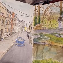 My first three month of sketching . Street Art project by Lenka Berková - 04.11.2022