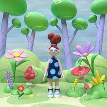 My project for course: Cinema 4D: Bring Playful 3D Illustrations to Life. Traditional illustration, 3D, Digital Illustration, and 3D Modeling project by vita vigo - 04.13.2022