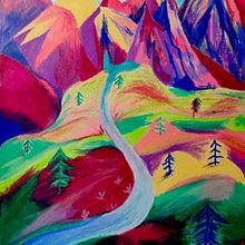 Mon projet du cours : Dessin de paysage aux pastels : jouez avec la lumière. Traditional illustration, Fine Arts, Pencil Drawing, Drawing, and Artistic Drawing project by Alie C - 04.14.2022