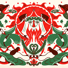 My project for course: Introduction to Illustrated Printmaking with Procreate. Traditional illustration, Digital Illustration, Digital Drawing, and Engraving project by Yaroslava Yatsuba - 04.14.2022
