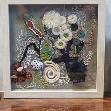 Mi Proyecto del curso: Técnicas avanzadas de bordado: puntadas y composiciones con volumen. Embroider, and Textile Design project by Jackeline Covelli - 04.14.2022