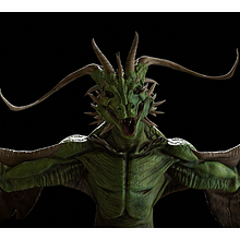 Dragon landing. Un progetto di 3D, Character design, Scultura e Modellazione 3D di Sergio Garcia - 14.04.2022