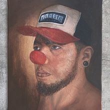  I'm laughing on the inside. Un proyecto de Bellas Artes, Pintura y Pintura al óleo de Leonardo Ley - 14.04.2022