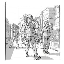 My project for course: Basic Principles of Drawing People from Imagination. Un projet de Illustration traditionnelle, Beaux Arts, Esquisse , Dessin au cra, on, Dessin, Dessin artistique , et Dessin anatomique de Giacomo Cervi - 15.04.2022