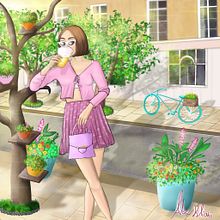 Relaxing time . Un progetto di Illustrazione tradizionale di Alexandra Kliani - 14.04.2022