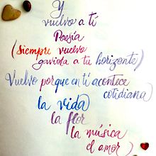 Mi Proyecto del curso: Caligrafía itálica con brush pen. Un progetto di Calligrafia di M Torres - 04.06.2022