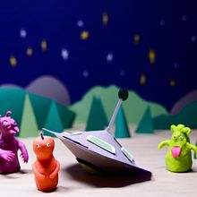 "Chats VS Aliens". Un proyecto de Stop Motion de Léonor Husson - 15.04.2022
