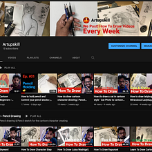 Artupskill - Uplift! Your Drawing Hobby into Art skill. Un proyecto de Diseño, Ilustración tradicional, Marketing, Redes Sociales, Dibujo a lápiz, Marketing Digital, Marketing de contenidos y YouTube Marketing de Prabhu Subramaniyan - 16.04.2022