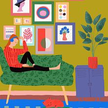 My project for course: Colorful Digital Illustration in Procreate. Un progetto di Illustrazione tradizionale, Disegno, Illustrazione digitale e Disegno digitale di Karen Vangronsveld - 16.04.2022