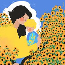 "I want peace in my homeland in Ukraine" . Un proyecto de Ilustración tradicional de Sasha Boieva - 29.03.2022