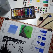 Pittura di paesaggi fantastici a gouache di Ruth Wilson: le mie realizzazioni!. Traditional illustration, Painting, and Gouache Painting project by Simona Mosca Finadda - 04.16.2022