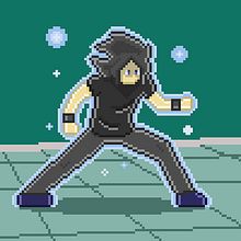 Mi Proyecto del curso: Introducción al diseño de personajes en pixel art. Character Design, Video Games, Pixel Art, Game Design, Design, and Traditional illustration project by Adrián Mena - 04.14.2022