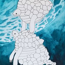 Daily Sketching for Creative Inspiration: Space Turtles? . Traditional illustration, Sketching, Creativit, Drawing, and Sketchbook project by Eva - 04.16.2022