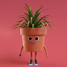 Plant Pot . 3D, 3D Modeling, and 3D Character Design project by Fernando Mejia Mahecha - 04.13.2022