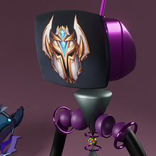 Mi proyecto: el robot con otra personalidad y una temática de league of legends. Motion Graphics, Character Design, Product Design, and 3D Modeling project by Paul Villegas - 04.16.2022