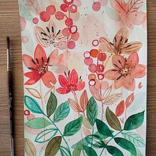 My project for course: Artistic Floral Watercolor: Connect with Nature. Un proyecto de Ilustración tradicional, Pintura, Pintura a la acuarela e Ilustración botánica de tamara.gon17 - 13.04.2022