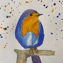 My project for course: Artistic Watercolor Techniques for Illustrating Birds. Traditional illustration, Watercolor Painting, Realistic Drawing, and Naturalistic Illustration project by Aida Poler Michaeli - 04.17.2022