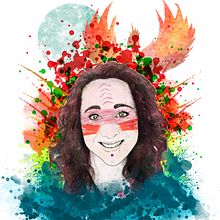 Mi Proyecto del curso: Retrato ilustrado con Photoshop. Drawing, Digital Illustration, Portrait Drawing, and Digital Drawing project by Loan Poulet Fernández - 04.18.2022
