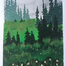 My project for course: Painting Atmospheric Landscapes with Gouache. Un proyecto de Ilustración tradicional, Pintura y Pintura gouache de Cecilia Gustavsson - 18.04.2022