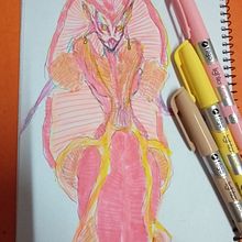 Mi Proyecto del curso: Sketchbook fantástico: dibuja personajes desde la imaginación. Een project van Traditionele illustratie,  Creativiteit,  Tekening y Sketchbook van Dana Mercado - 17.04.2022