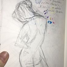 Mon projet du cours : Dessiner une silhouette humaine en mouvement. Un progetto di Belle arti, Bozzetti, Disegno a matita, Disegno e Disegno realistico di elimauso - 18.04.2022